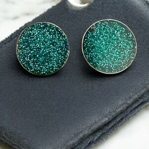 Pair of 1” sparkle ear gauges -plugs-